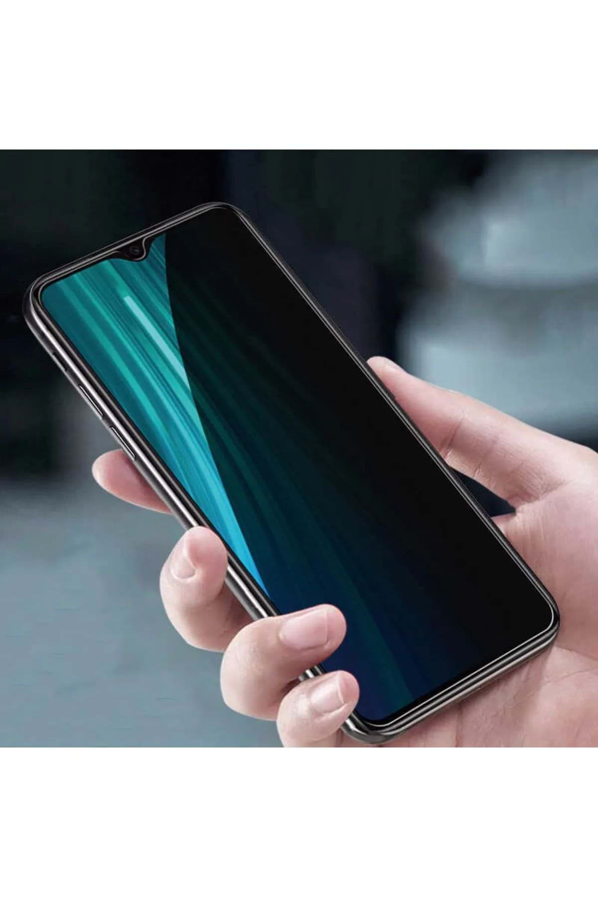 Samsung A30 Uyumlu Hayalet Ekran Gizli Tam Kaplayan Kırılmaz Cam Seramik Ekran Koruyucu Film resmi