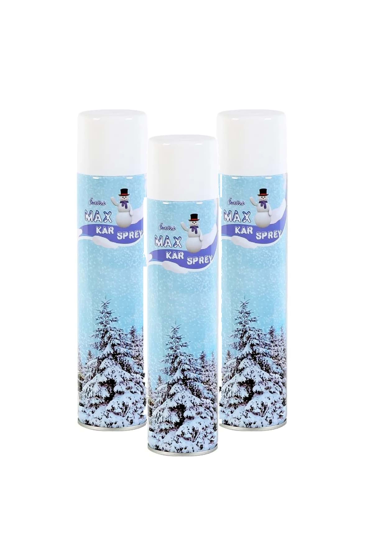 3 Adet Max Kar Köpüğü Spreyi, Eriyen Kar Taneleri, Parti Köpük Karı Yapar Kar Yağdıran Sprey 3x300 ml resmi