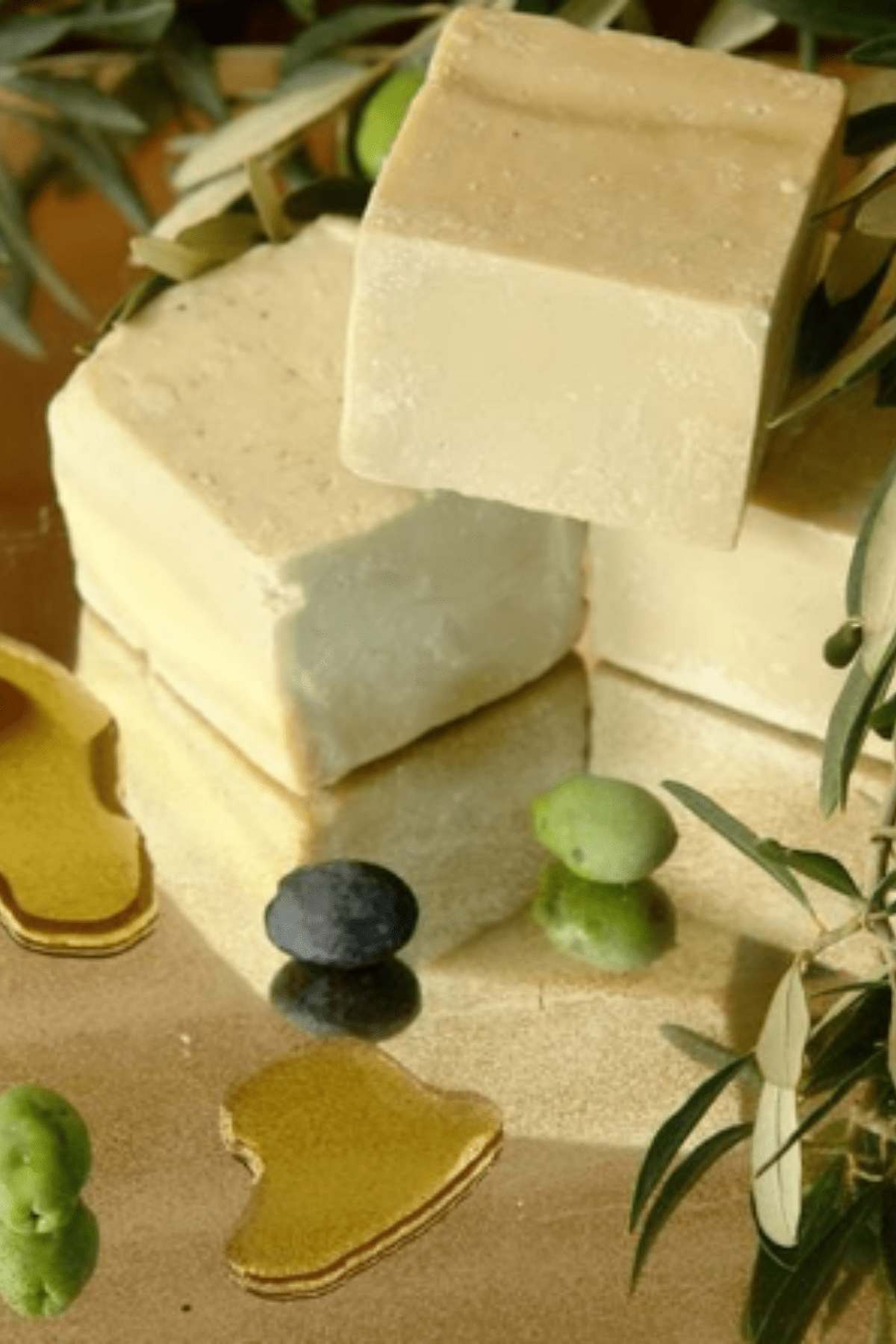 Zeytinyağı Sabunu Hatay El Yapımı %100 Organik Doğal Yeşil Sabun 1 Kalıp 130 Gram resmi