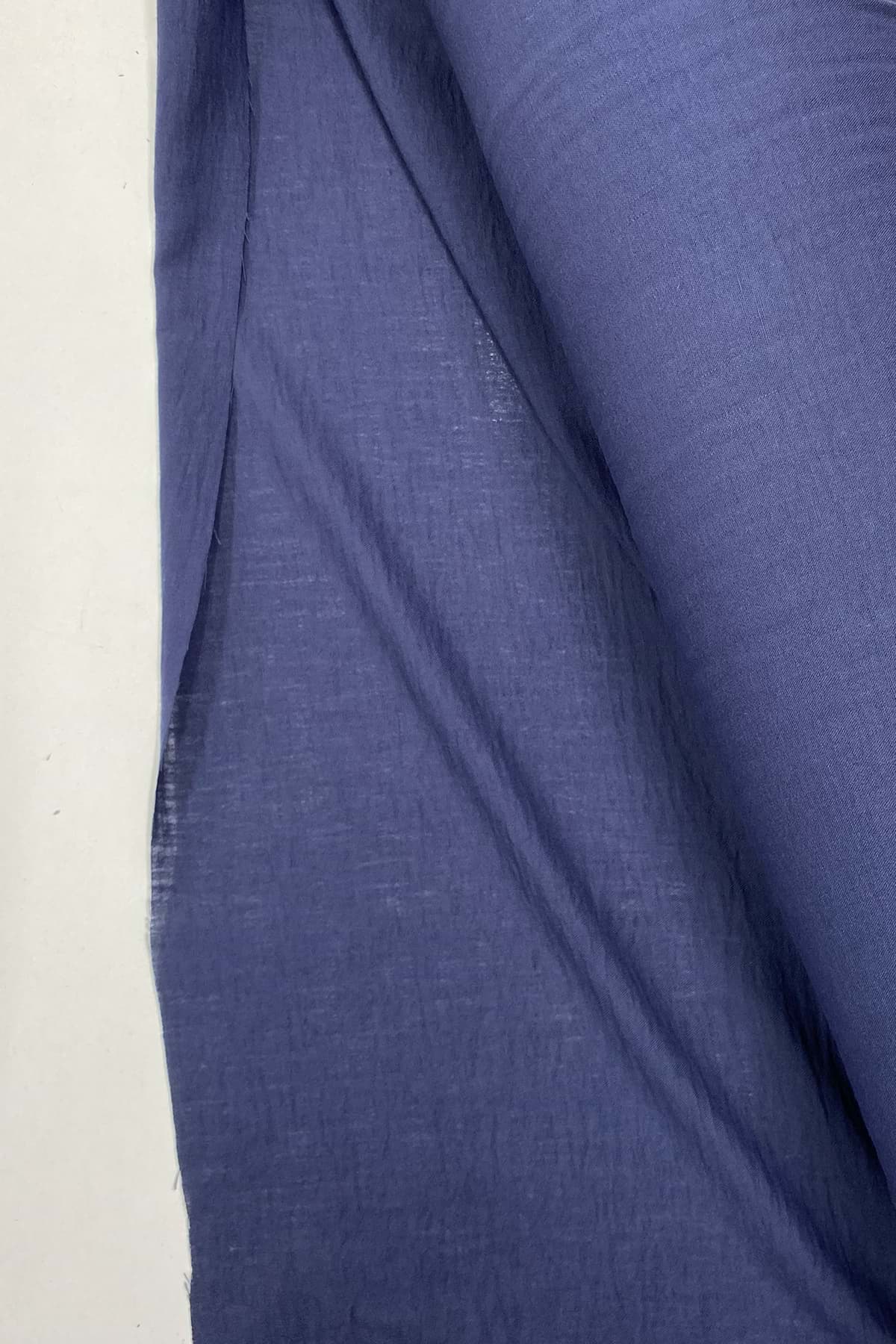 Keten Kumaş - Organik Kumaş - Perde Kumaşı - Ince Keten - Kıyafet Için Kumaş Örtü Lacivert 26 resmi