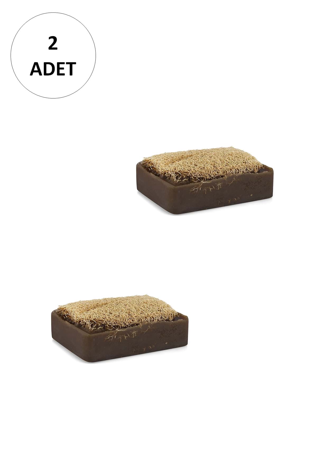 2 Adet Doğal Kabak Lifli Kil Sabunu resmi