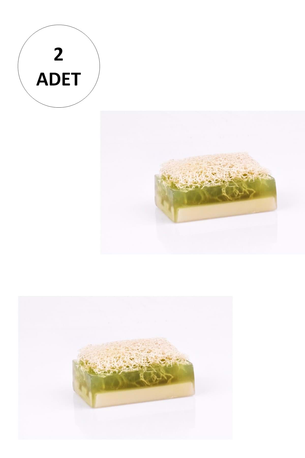 2 Adet Doğal Kabak Lifli Çay Ağacı Sabunu resmi