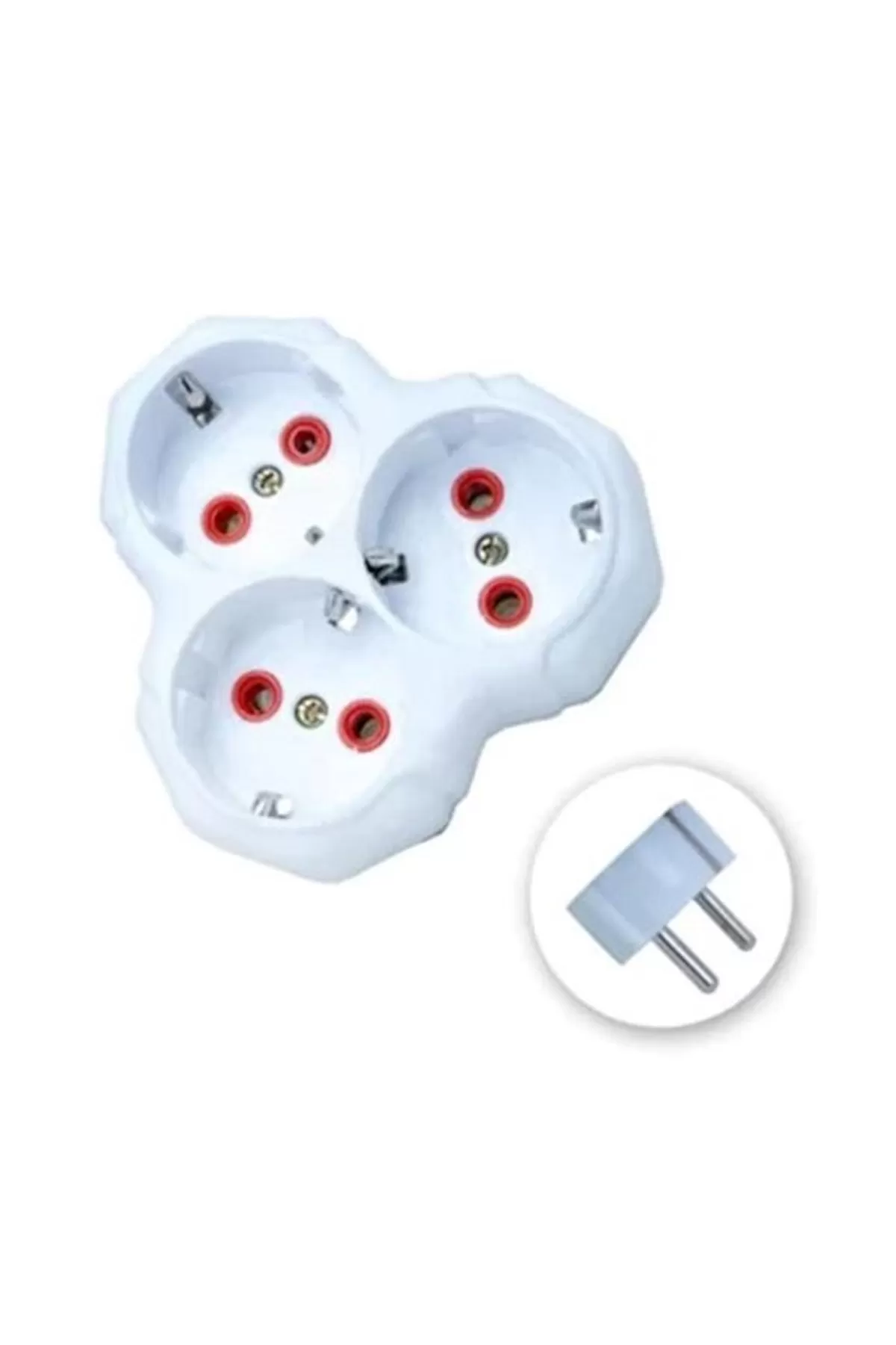 Asel Golyat Yonca Priz 3 Lü Asl 510 (Kablosuz) resmi