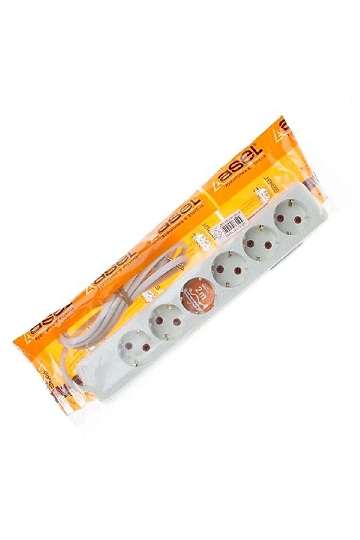 Asel 6'Lı Topraklı Grup Priz 2mt resmi