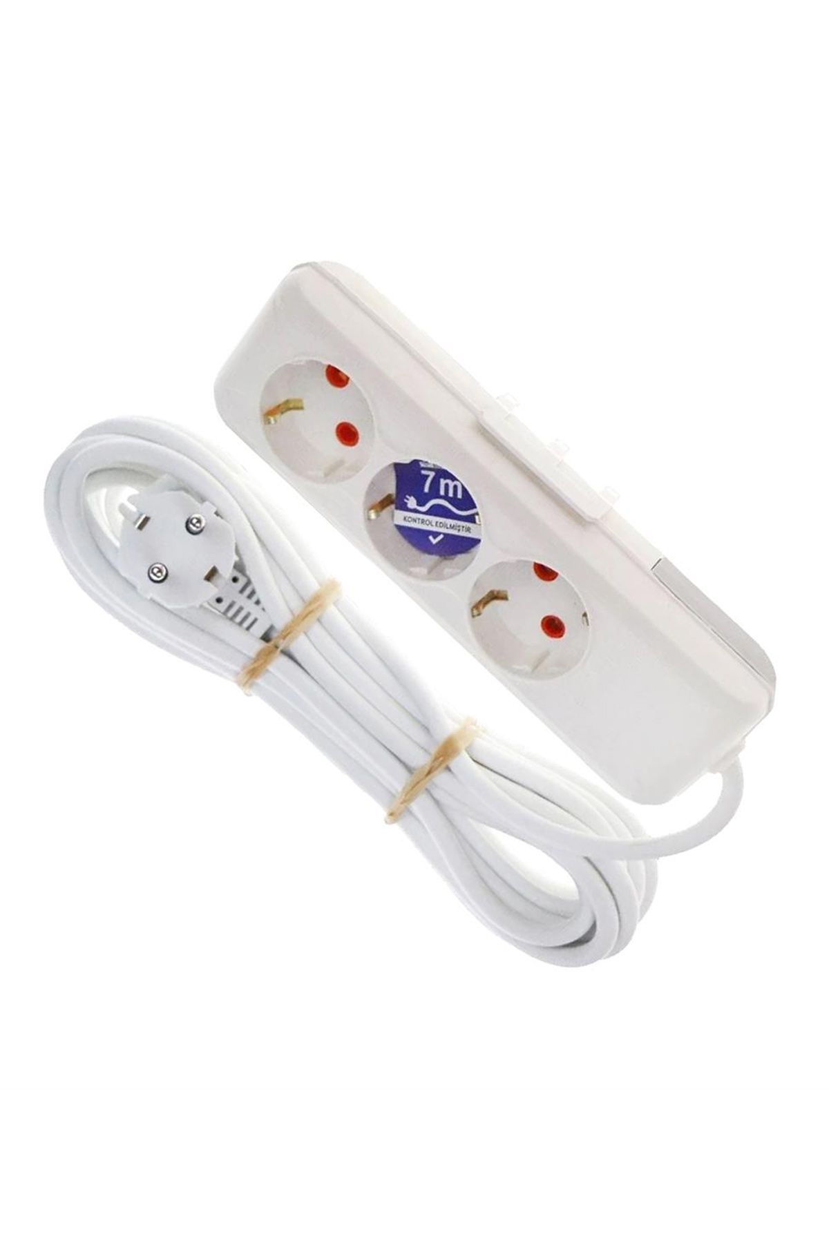 Asel 3'Lü Topraklı Grup Priz 7mt resmi