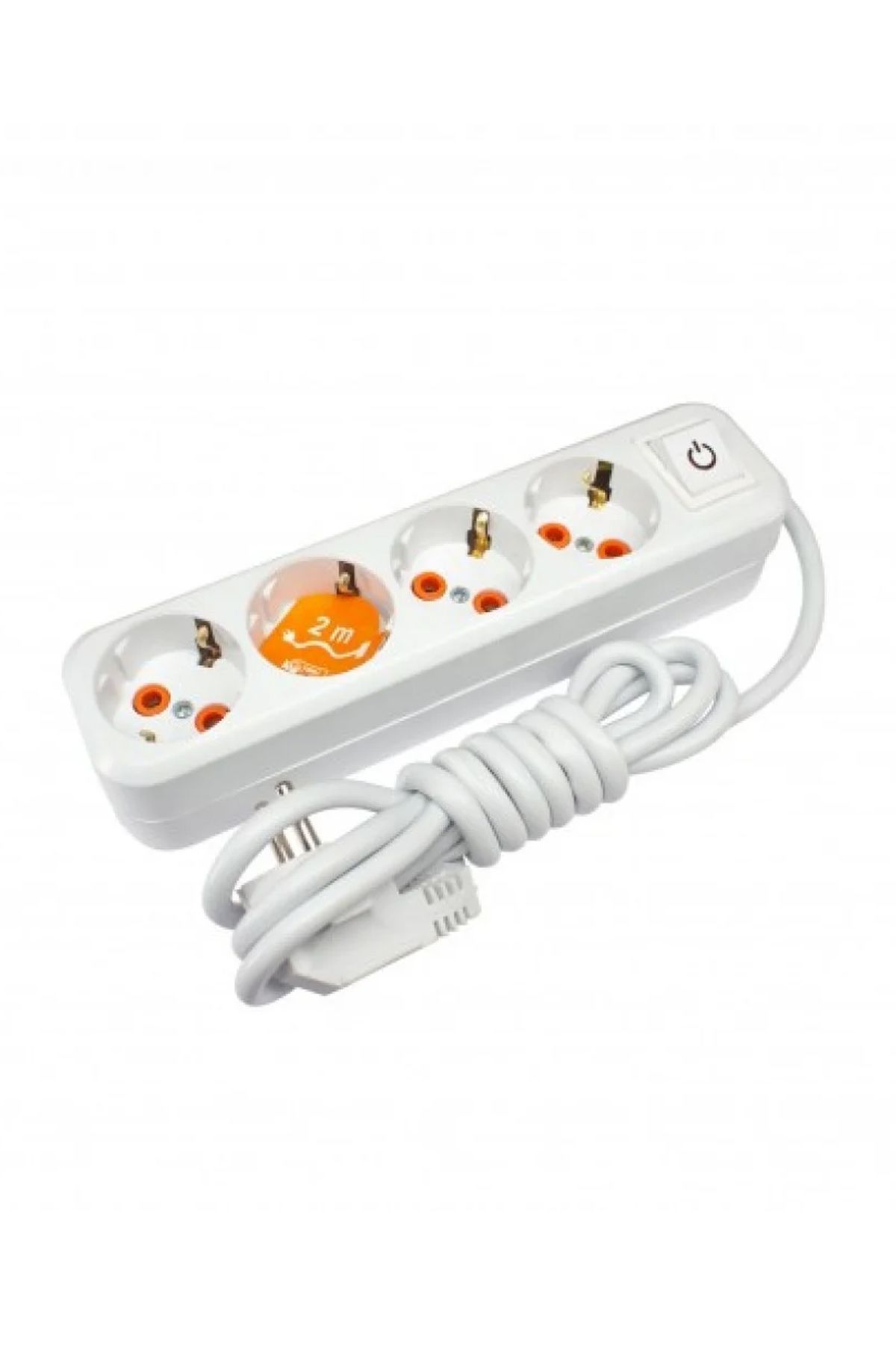 Asel 4'lü 2 Metre Anahtarlı Priz resmi
