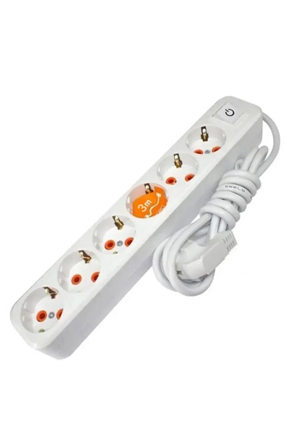 Asel 6'Lı Grup Priz Anahtarlı 3mt resmi