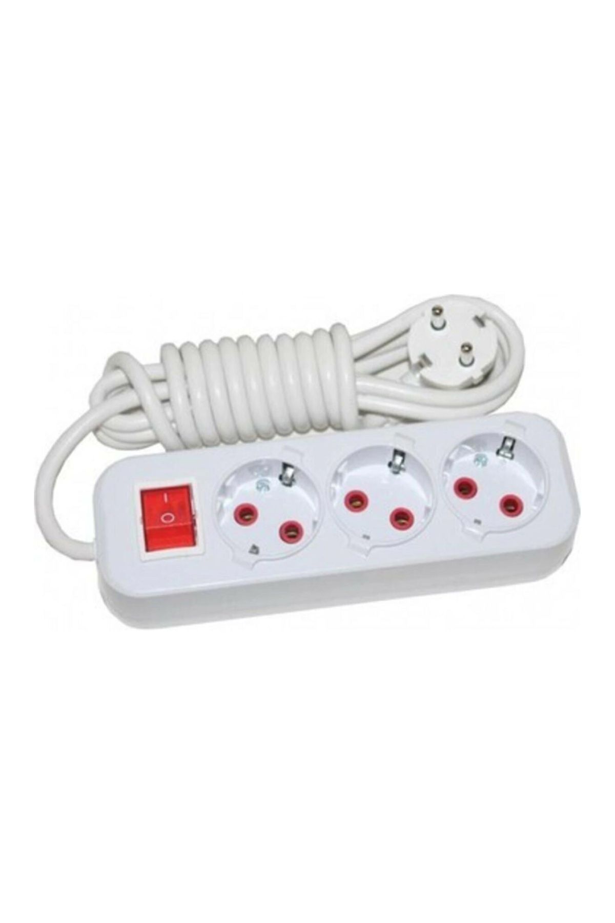 Asel Priz 3 Lü 5 MT Anahtarlı resmi