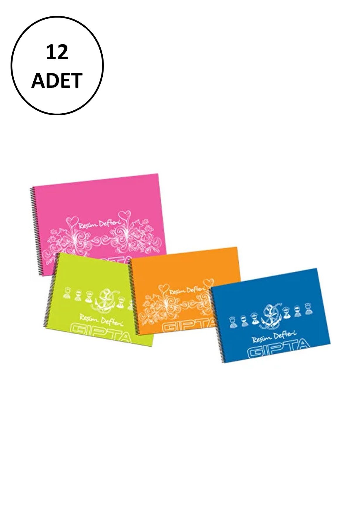 Gıpta Resim Defteri Pp Kapak Spiralli 35X50 Cm 25 Yaprak 3-1773000-2011 resmi