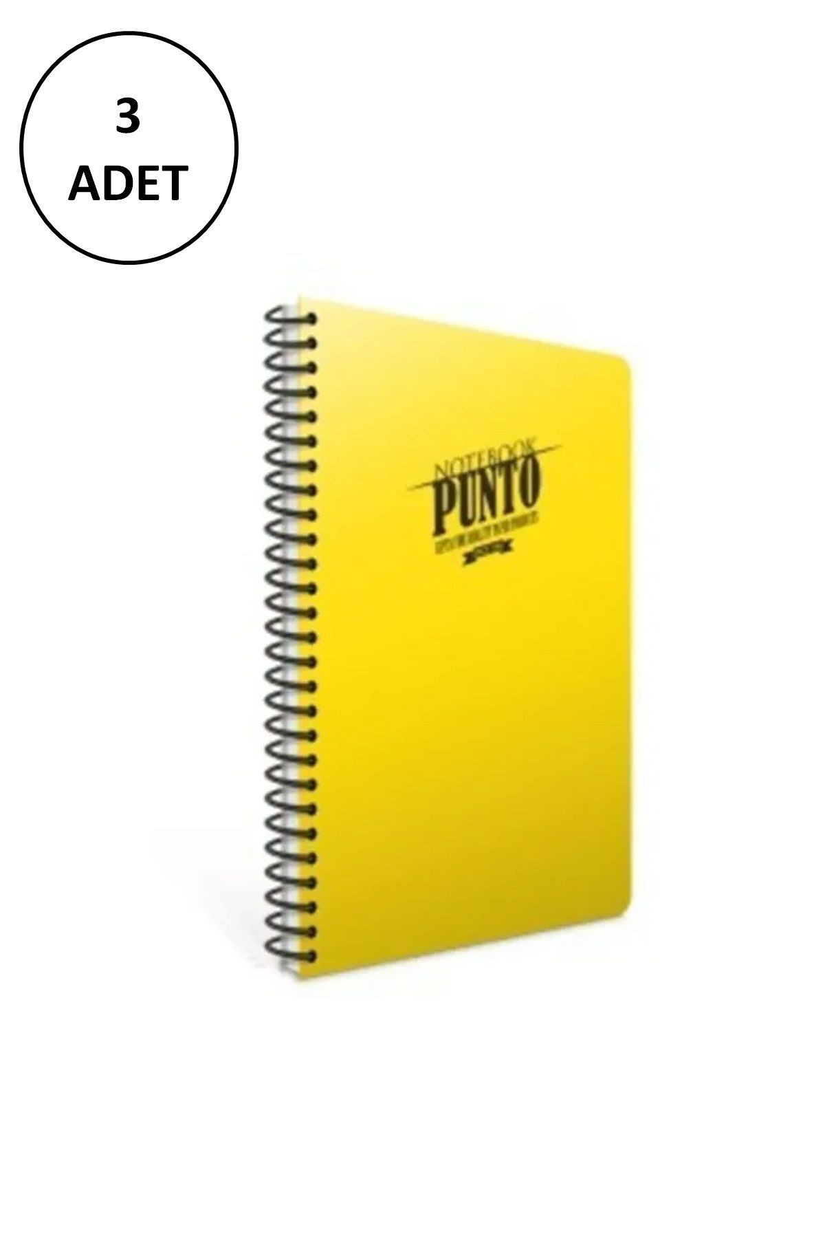 Gıpta Punto A4 Spiralli Pp Kapak Defter 200 Yaprak Çizgili (3 LÜ Paket) resmi