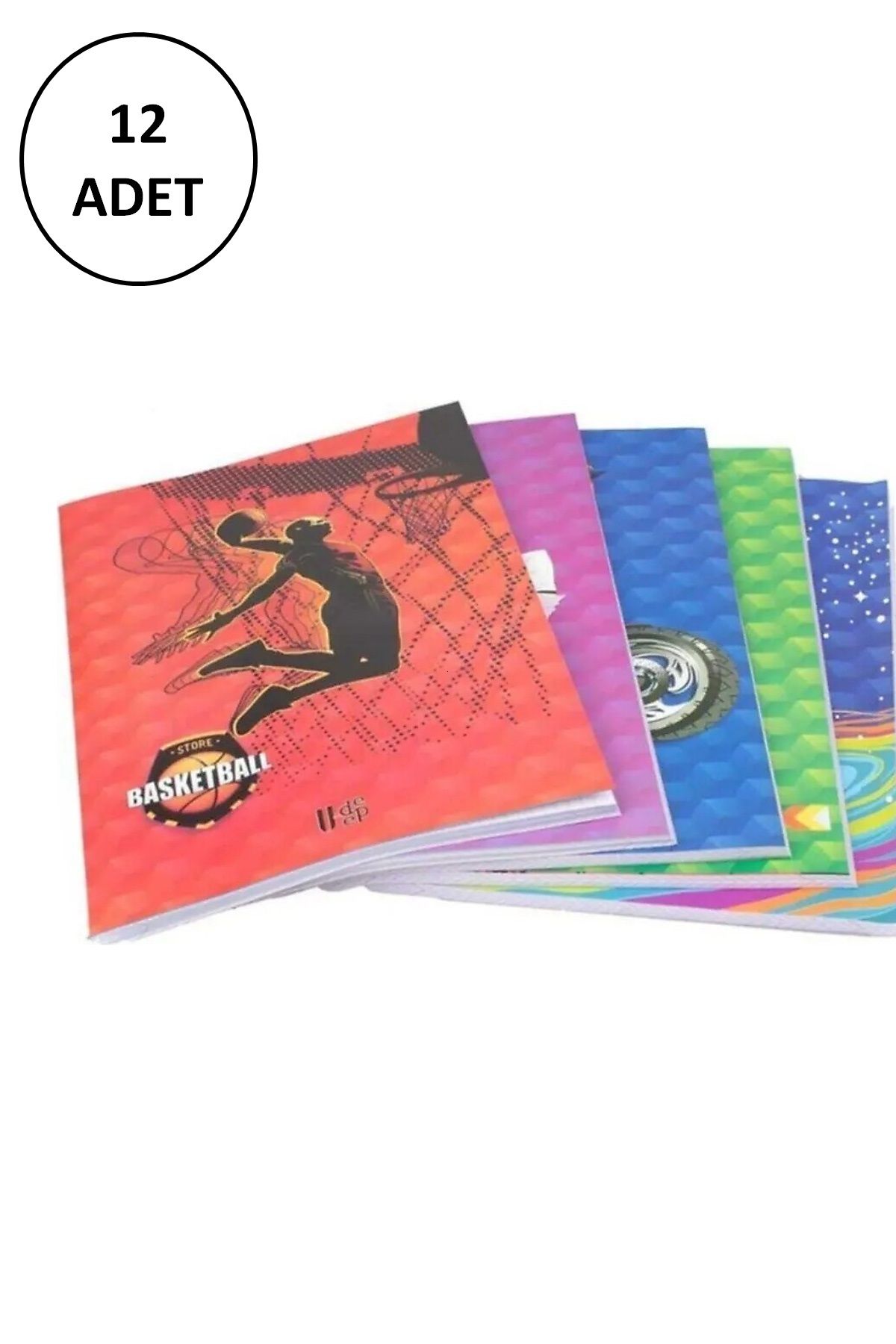 Umut U-deep A4 Metod Defteri Kareli 100 Yaprak 12 Adet resmi