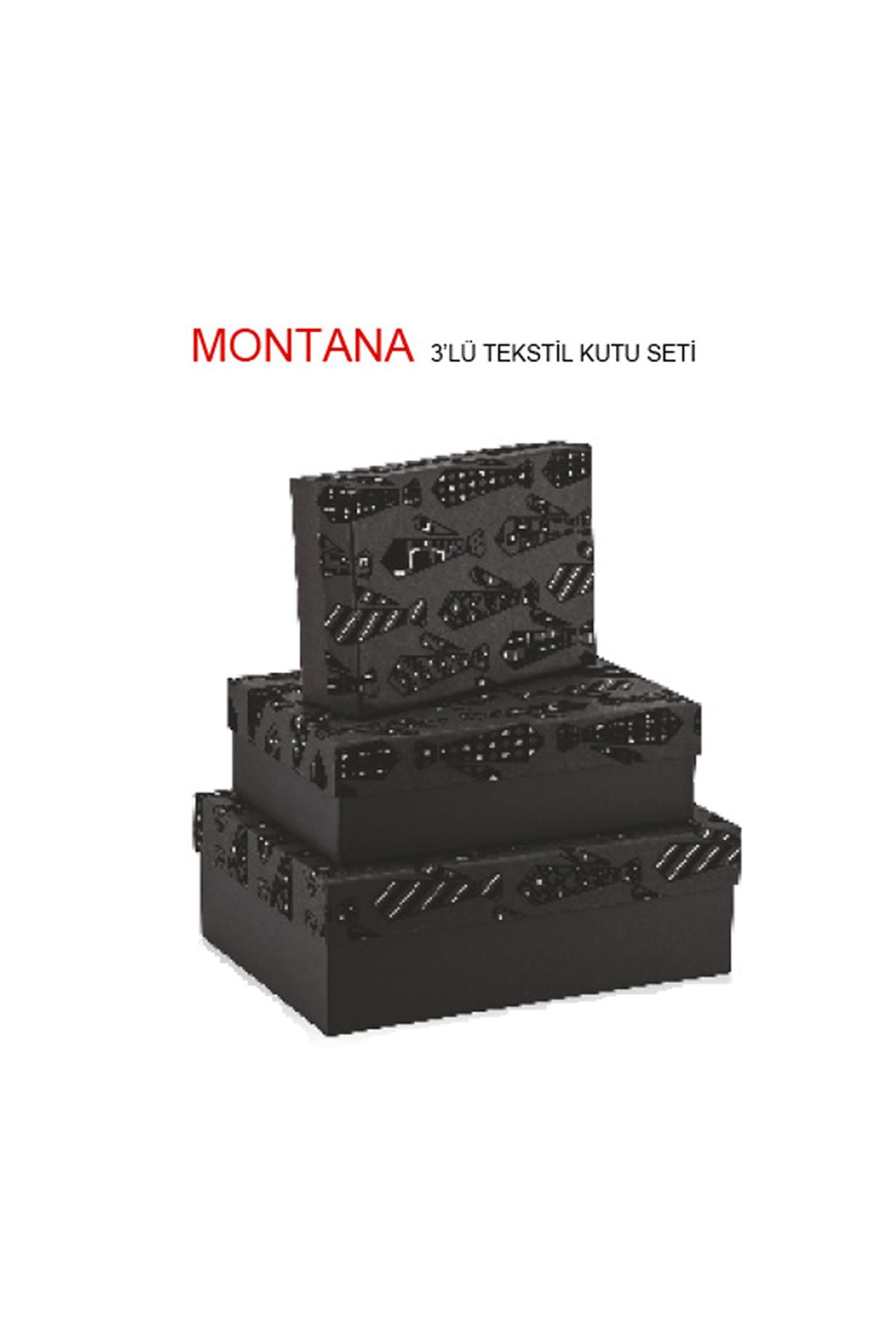 Gıpta Montana 3Lü Tekstil Hediye Kutusu Set 4-Bx12550-2161 resmi