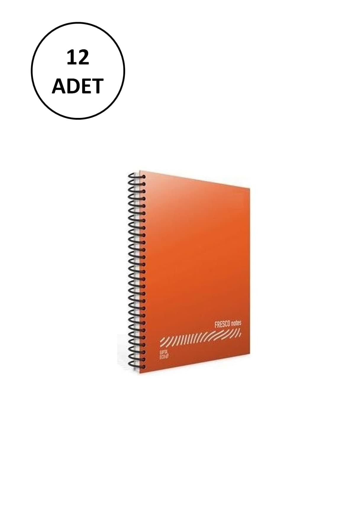 Gıpta Fresco Spiralli Plastik Kapak Defter A5 96 Yp Çizgili 4944 12'li Paket resmi