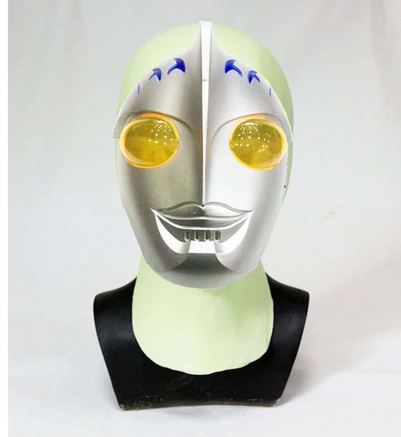 Plastik Uzaylı Maskesi Halloween Robot Maskesi resmi