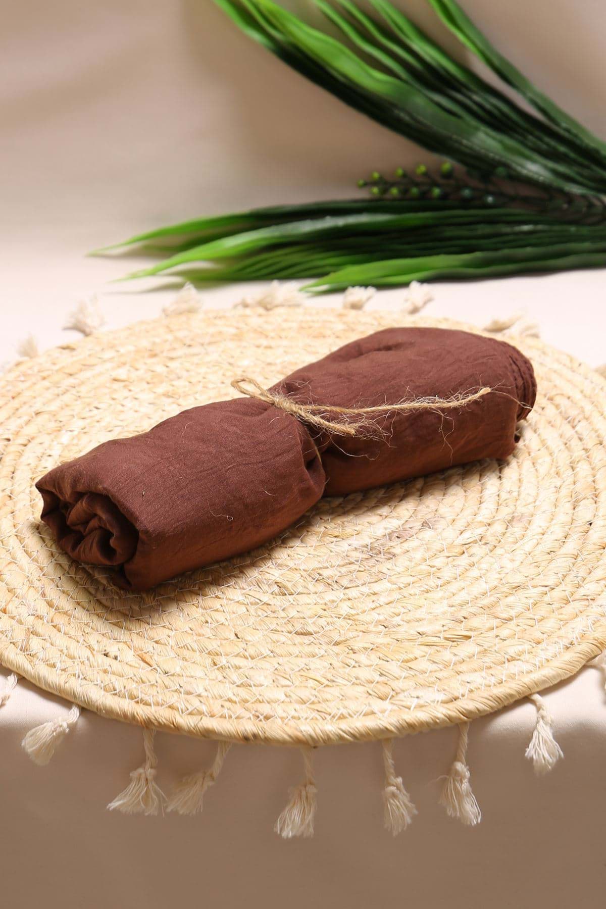 Picture of Soft Cotton Shawl Coffee1 - 18559.1817.