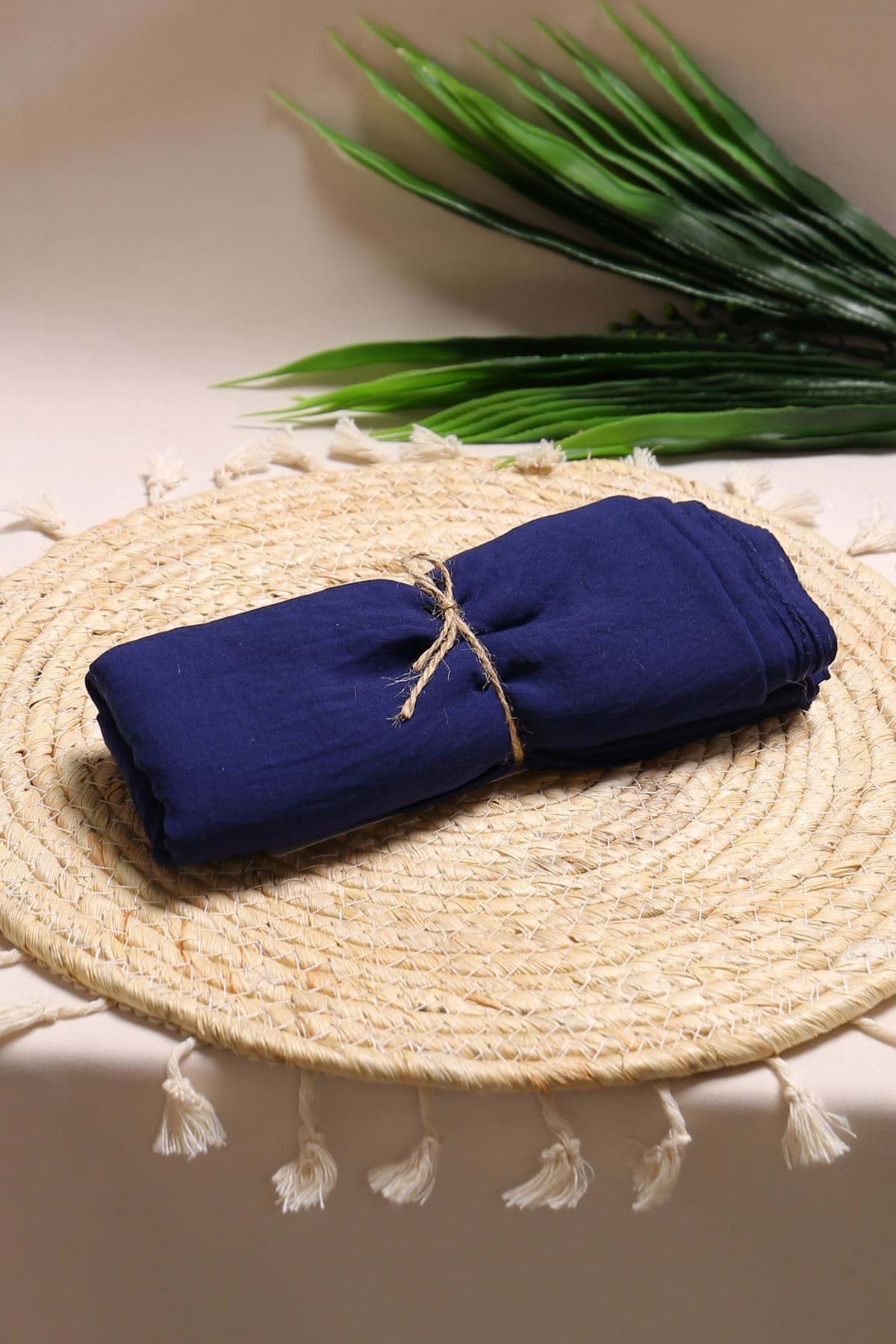 Picture of Soft Cotton Shawl Navy blue - 18559.1817.