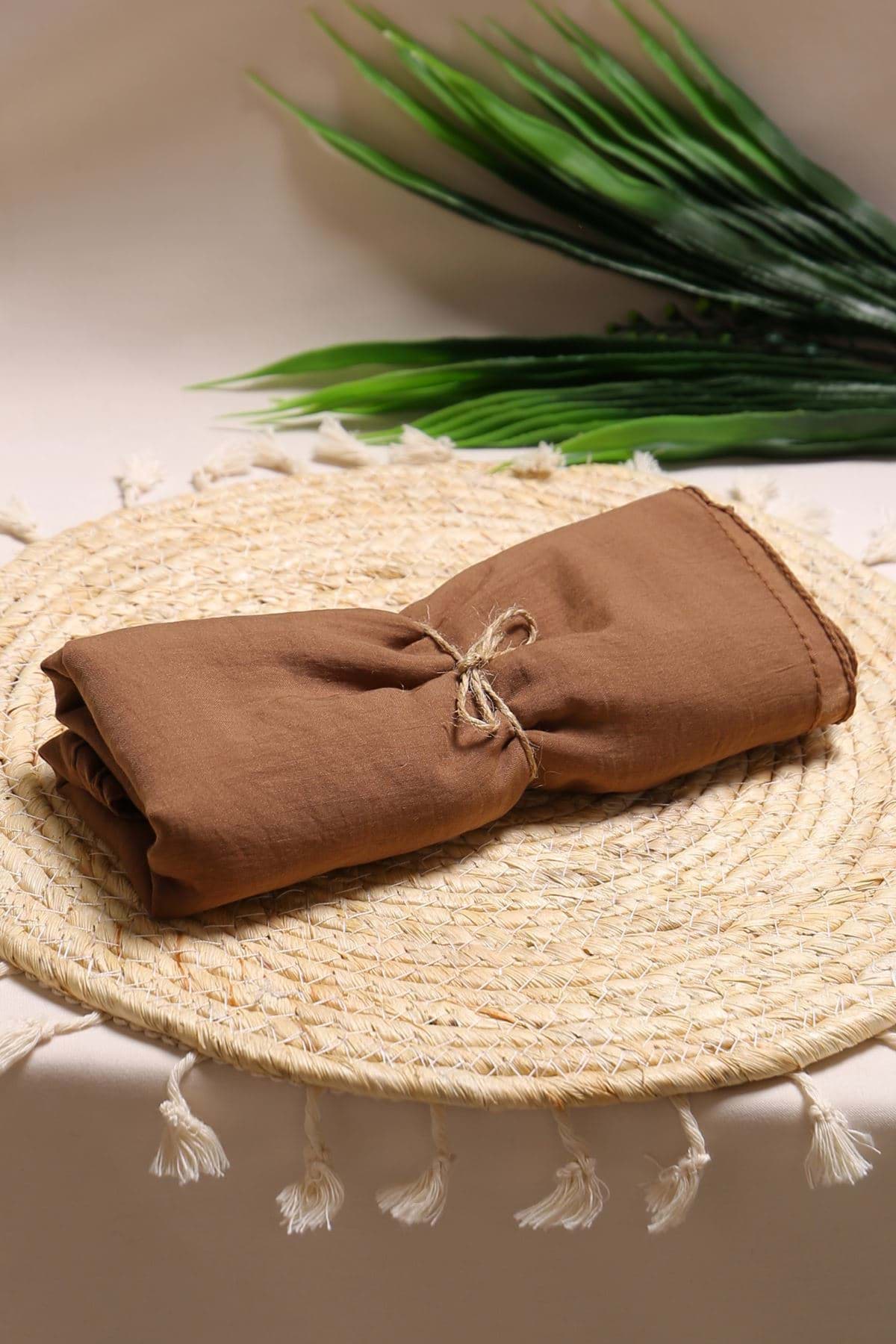 Picture of Soft cotton shawl coffee - 18559.1817.