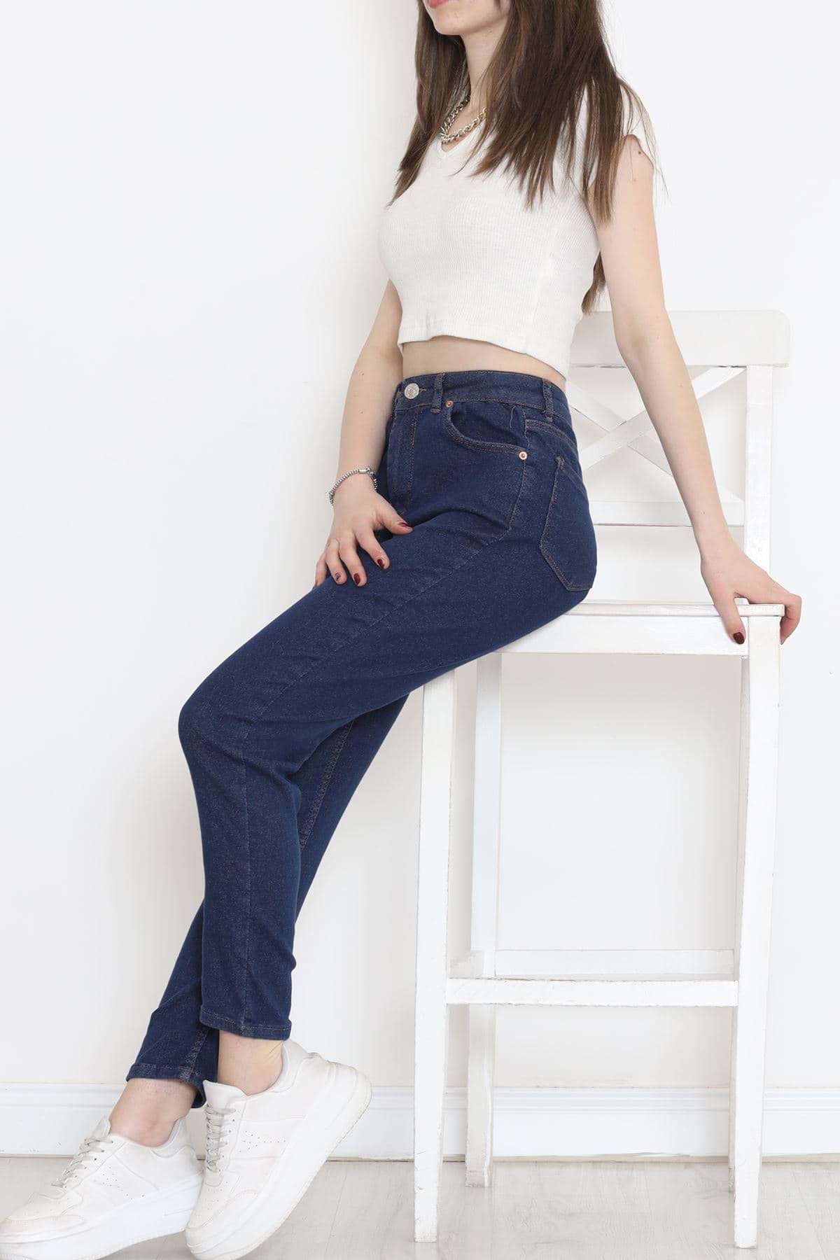 Likralı Kot Pantolon Koyumavi - 18200.1431. resmi