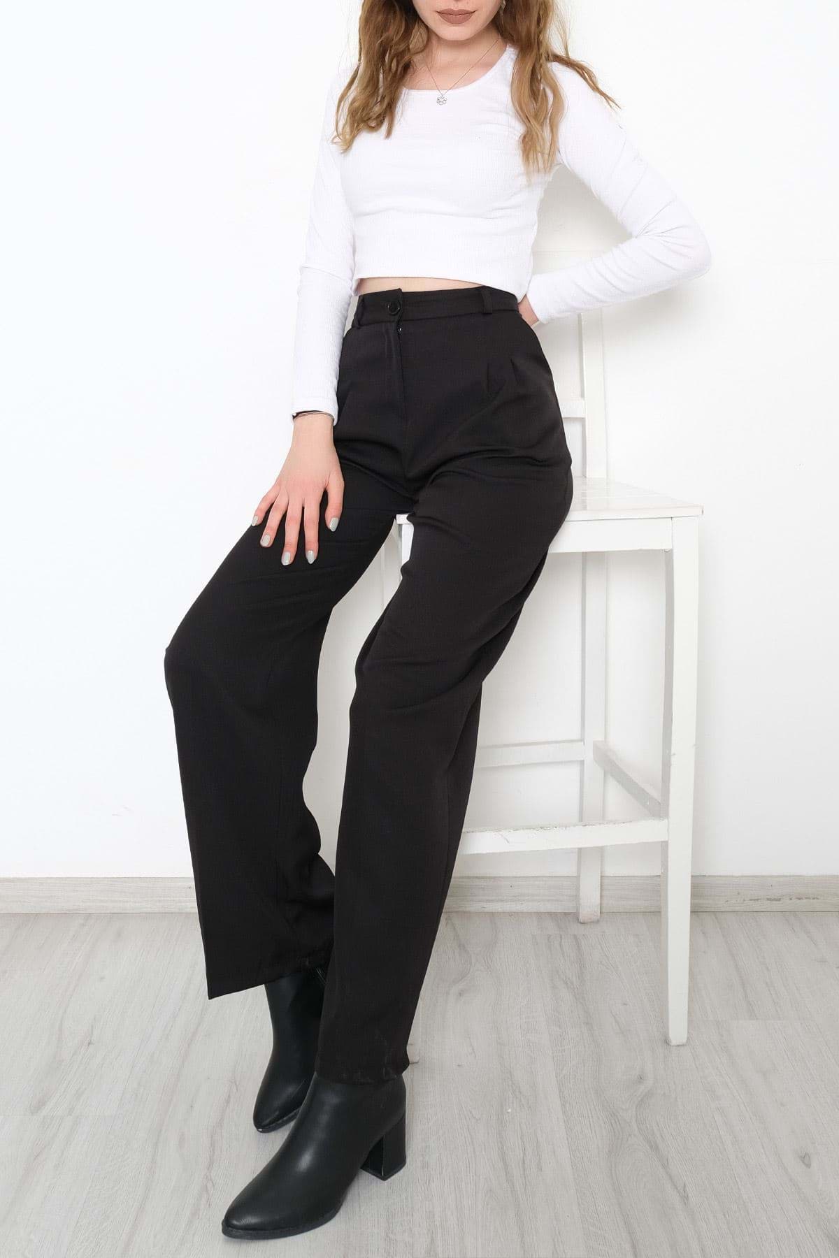 Palazzo Pantolon Siyah - 20709.683. resmi