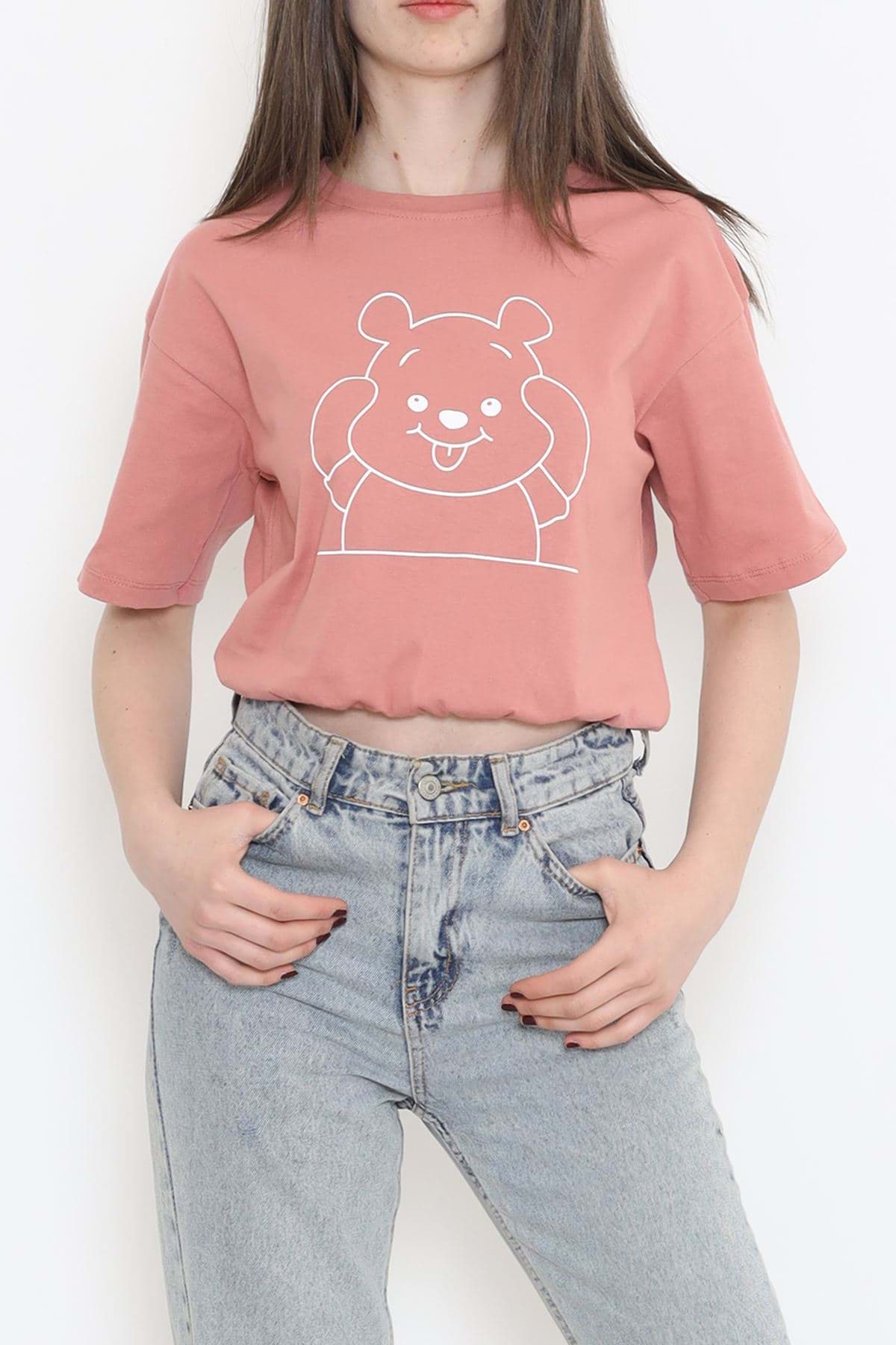 Beli Lastikli Tişört Gülkurusu - 16541.1567. resmi