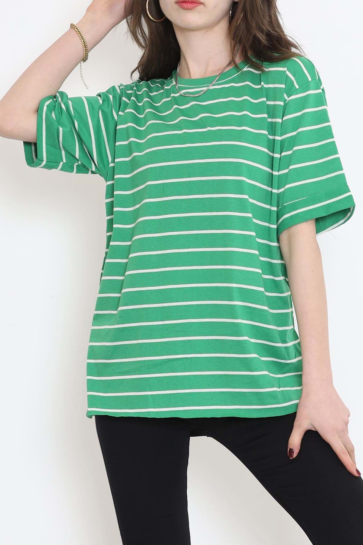 Çizgili Tişört Benetton  - 9173.1567. resmi