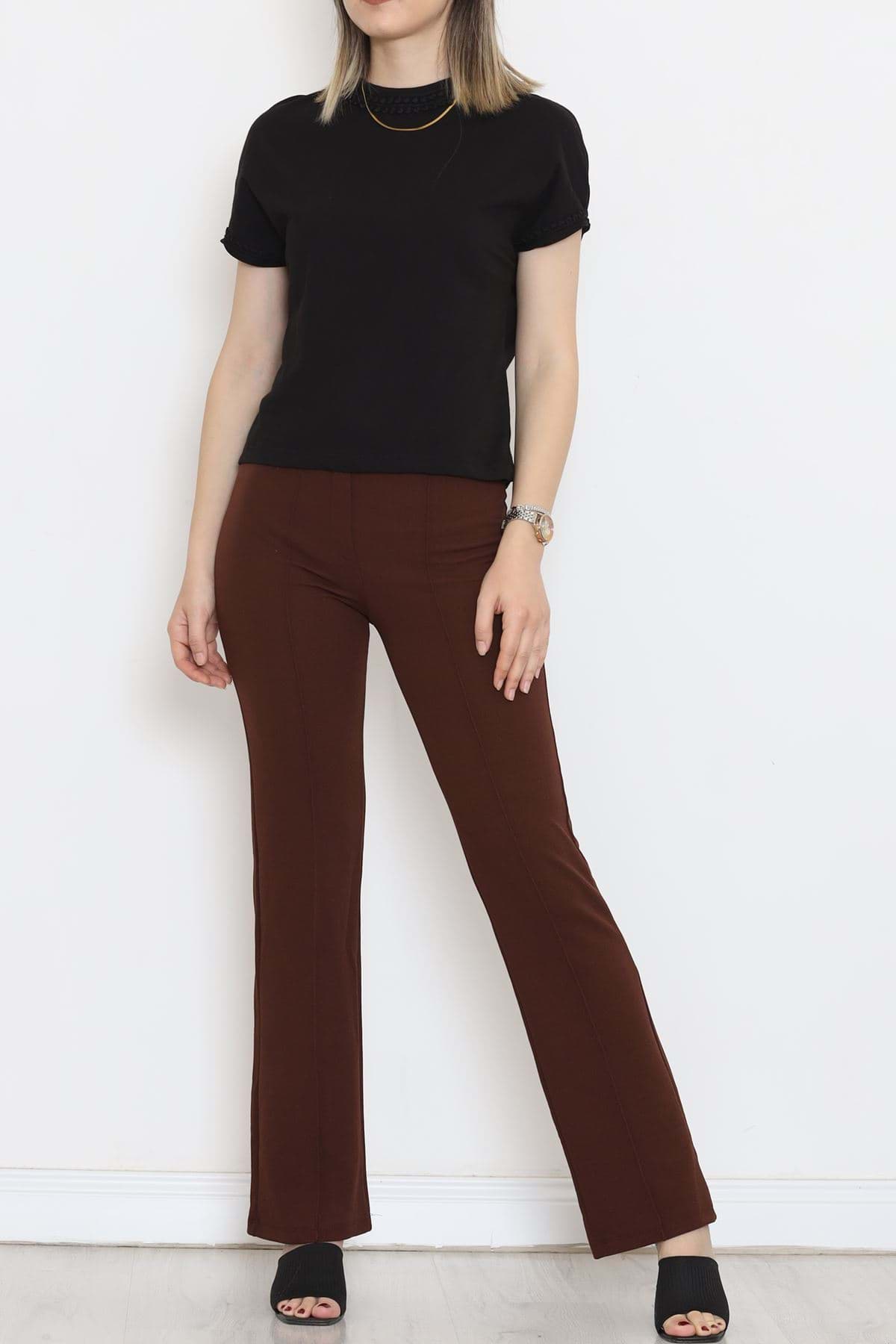 Yaka Güpürlü Süprem Tişört Siyah - 16489.1567. resmi