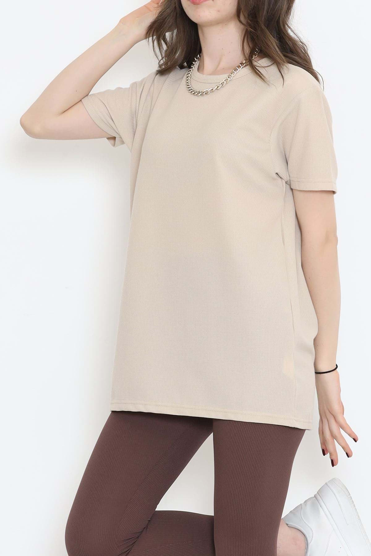 Waffle Tişört Sütlükahve - 152433.275. resmi