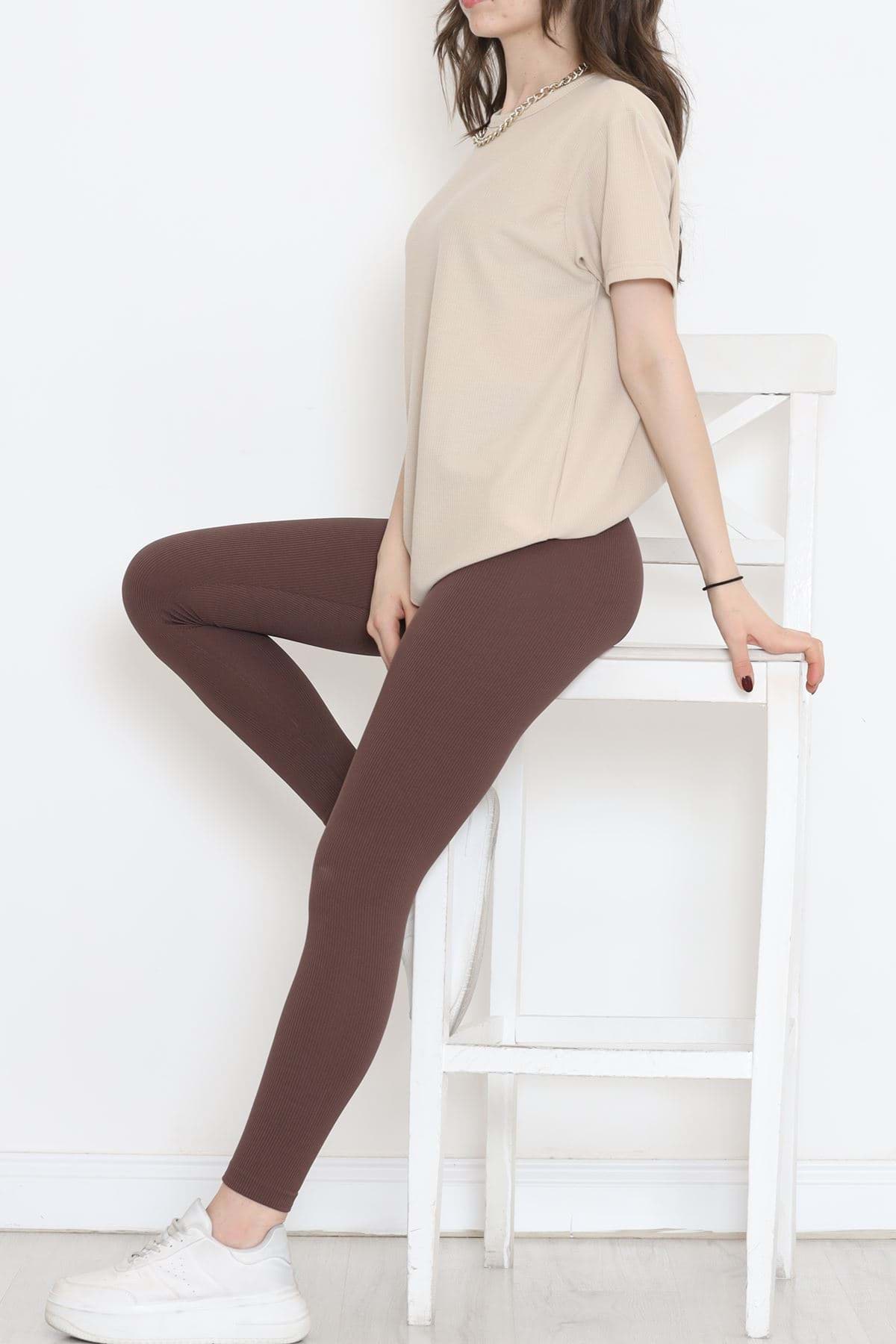 Waffle Tişört Sütlükahve - 152433.275. resmi